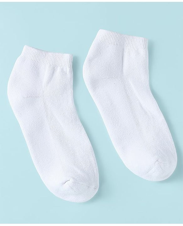 Pine Kids Knit Low Ankle Length School Socks Pack of 3 - White