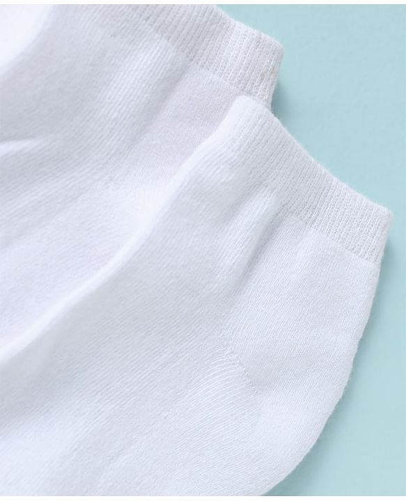 Pine Kids Knit Low Ankle Length School Socks Pack of 3 - White