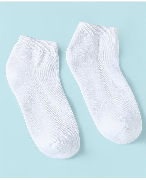 Pine Kids Knit Low Ankle Length School Socks Pack of 3 - White