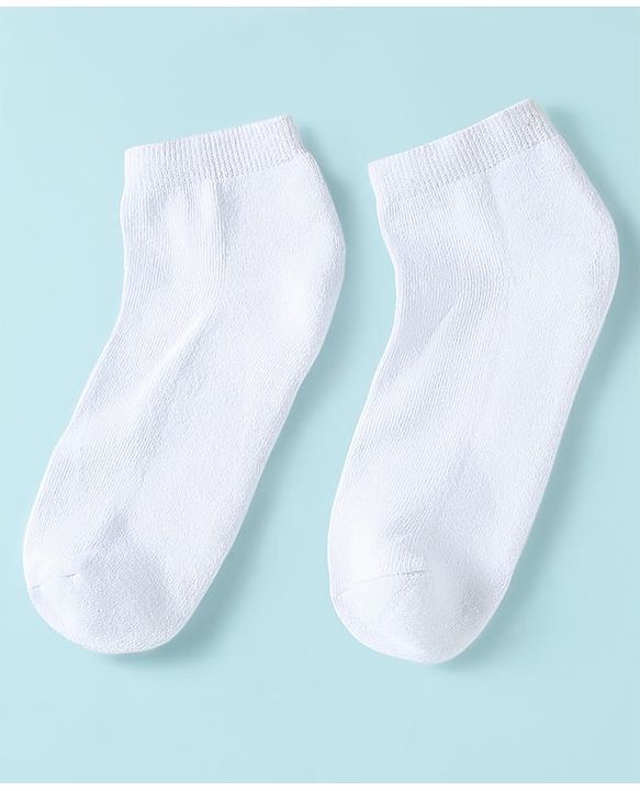 Pine Kids Knit Low Ankle Length School Socks Pack of 3 - White