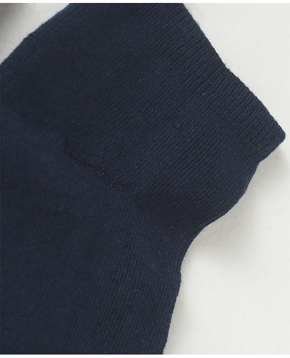 Pine Kids Knit Low Ankle Length School Socks Pack of 3 - Navy Blue