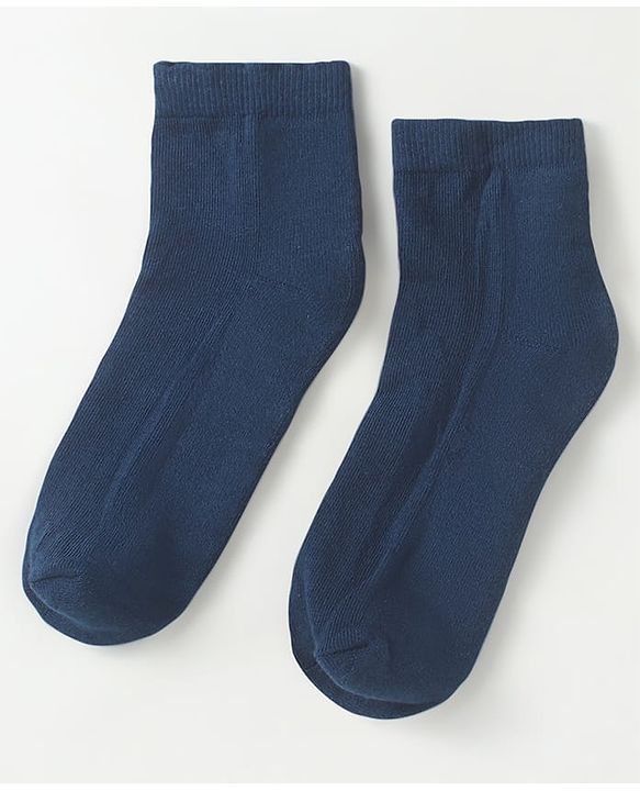 Pine Kids Knit High Ankle Length School Socks Pack of 3 - Navy Blue
