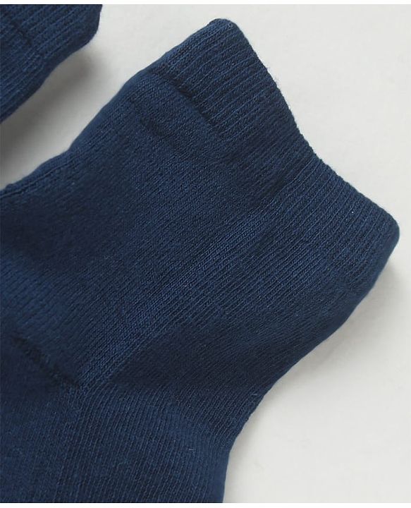 Pine Kids Knit High Ankle Length School Socks Pack of 3 - Navy Blue