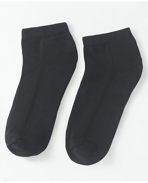 Pine Kids Knit Low Ankle Length School Socks Pack of 3 - Black