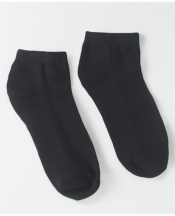 Pine Kids Knit Low Ankle Length School Socks Pack of 3 - Black