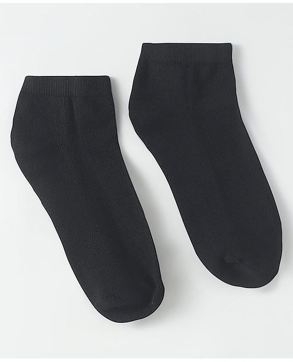 Pine Kids Knit Low Ankle Length School Socks Pack of 3 - Black