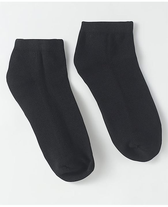 Pine Kids Knit Low Ankle Length School Socks Pack of 3 - Black