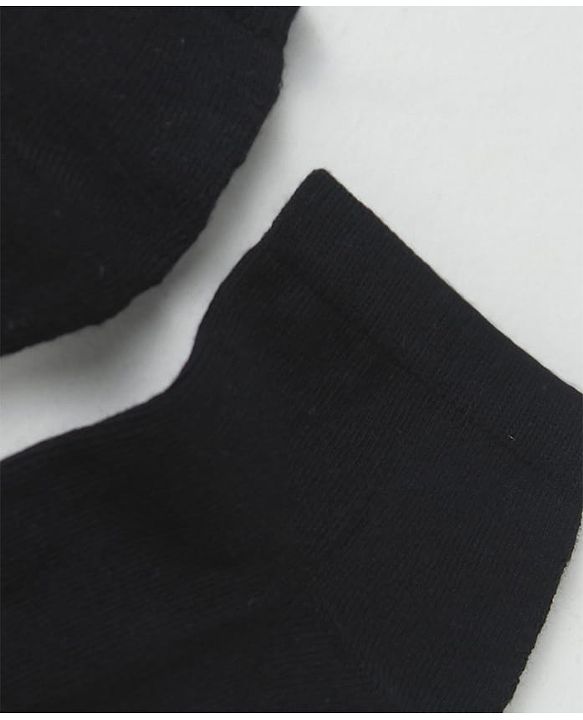 Pine Kids Knit Low Ankle Length School Socks Pack of 3 - Black
