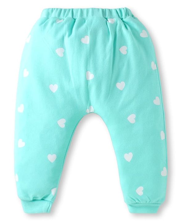 Babyhug Disney Interlock Knit Full Length Diaper Leggings With Minnie Mouse Family Graphics Pack Of 3 - Pink Light Blue & Yellow