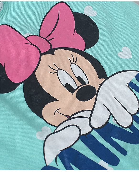 Babyhug Disney Single Jersey Knit Half Sleeve T-Shirts Pack Of 3 With Minnie Mouse Family Graphics - Yellow & Plum