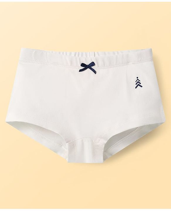 Pine Kids Cotton Elastane Knit Solid Color Hipsters Pack of 3 ( Color May Vary )
