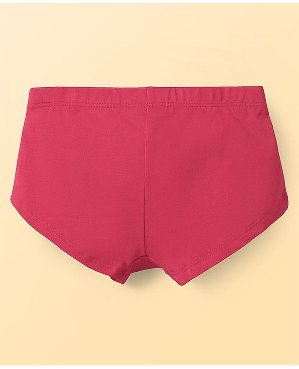 Pine Kids Cotton Elastane Knit Solid Color Hipsters Pack of 3 ( Color May Vary )
