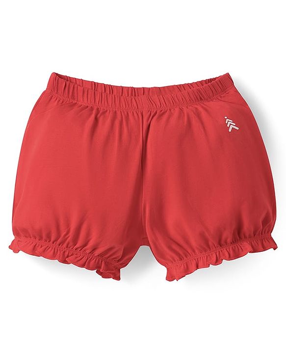 Pine Kids Cotton Knit Solid Color Bloomers With Pack of 3 - Color May Vary