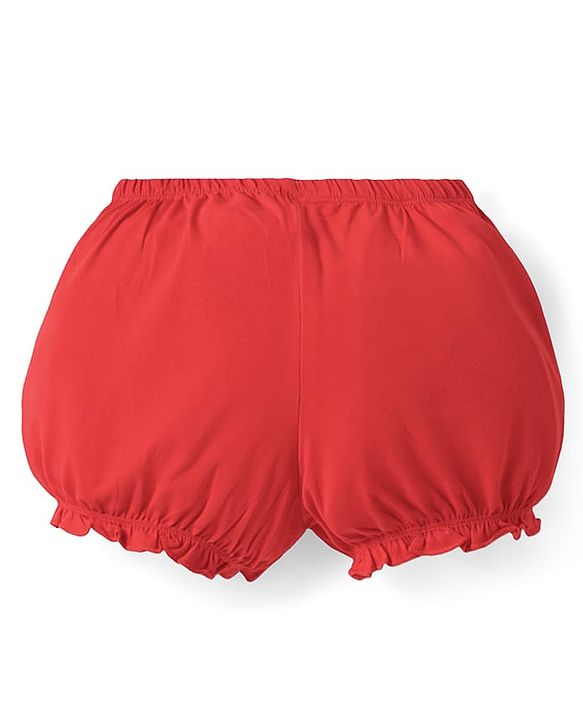 Pine Kids Cotton Knit Solid Color Bloomers With Pack of 3 - Color May Vary