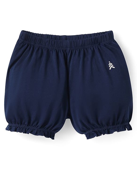 Pine Kids Cotton Knit Solid Color Bloomers With Pack of 3 - Color May Vary