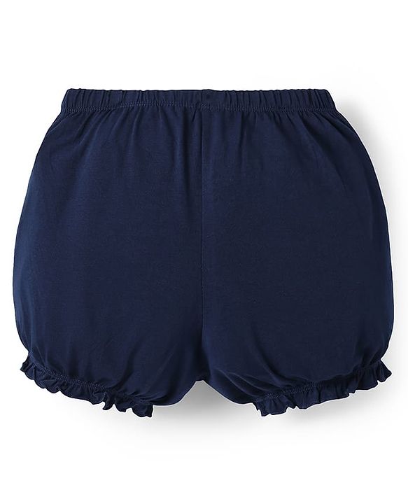 Pine Kids Cotton Knit Solid Color Bloomers With Pack of 3 - Color May Vary
