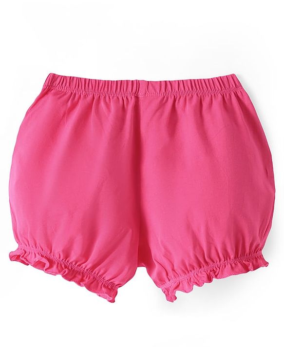 Pine Kids Cotton Elastane Knit Solid Bloomers Pack of 3 (Color may vary)