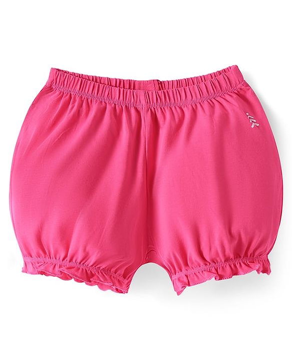 Pine Kids Cotton Elastane Knit Solid Bloomers Pack of 3 (Color may vary)