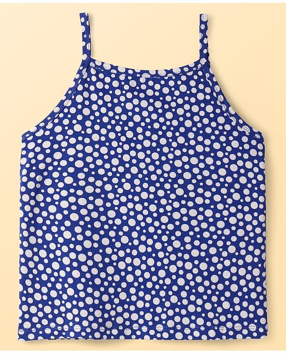 Pine Kids Cotton Knit Singlet Slips with Stripes & Polka Dot Pack Of 3 - Color May Vary