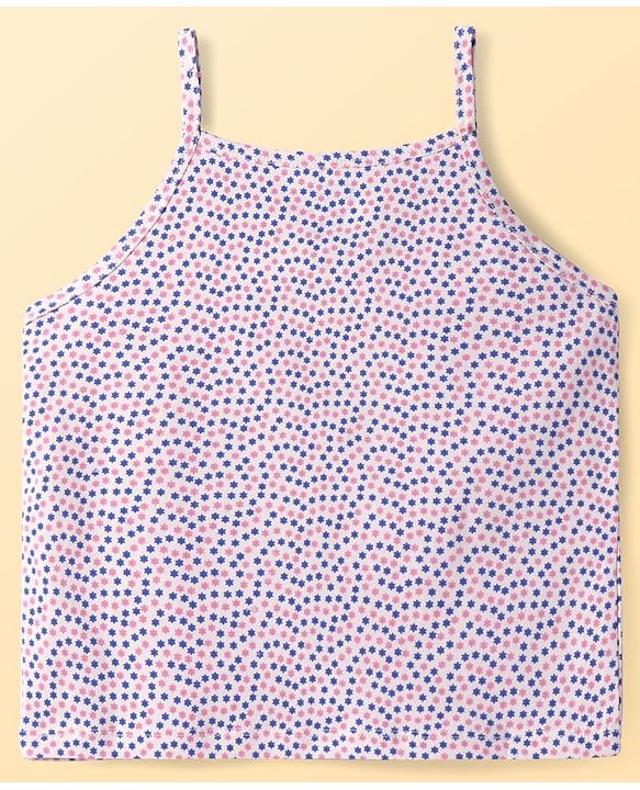 Pine Kids Cotton Knit Singlet Slips with Stripes & Polka Dot Pack Of 3 - Color May Vary