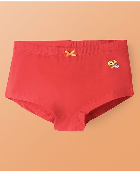 Pine Kids Cotton Knit Panties with Floral Print Pack of 3 - Color May Vary
