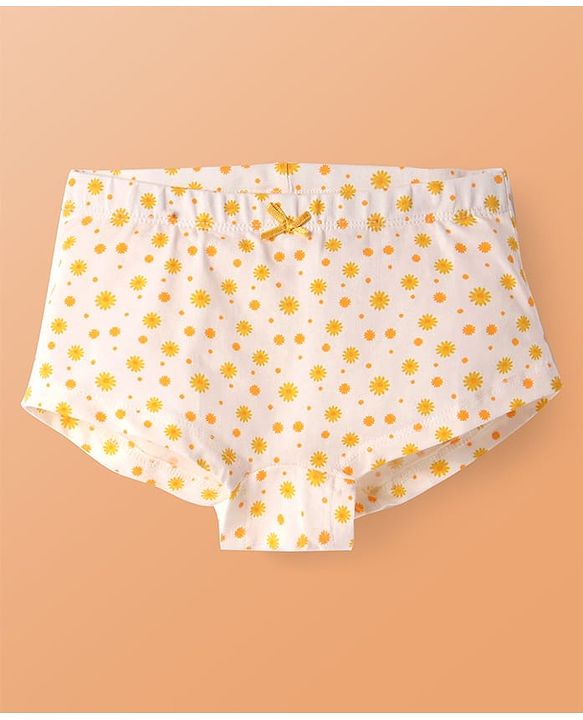 Pine Kids Cotton Knit Panties with Floral Print Pack of 3 - Color May Vary