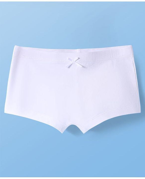 Pine Kids Cotton Elastane Knit Solid Colors Panties Pack of 3 (Color May Vary)