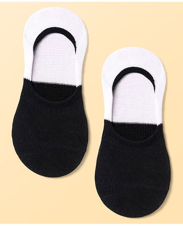Pine Active Cotton Knit No Show Slip In Socks - Black Grey & Blue