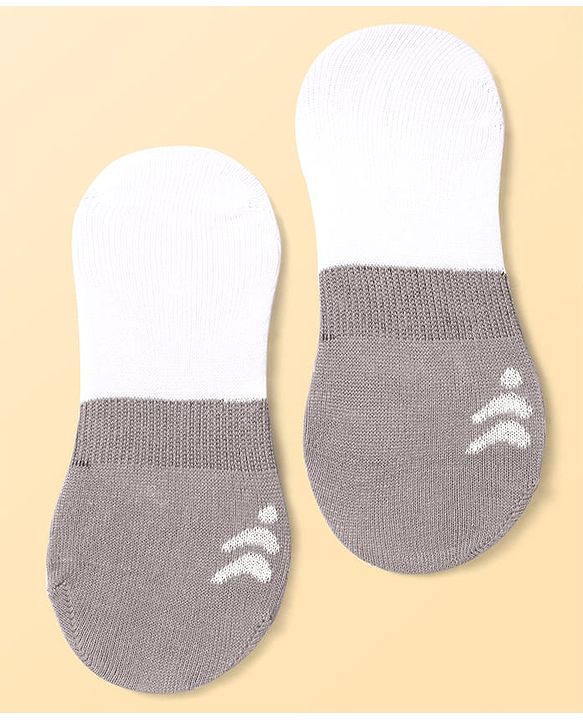 Pine Active Cotton Knit No Show Slip In Socks - Black Grey & Blue