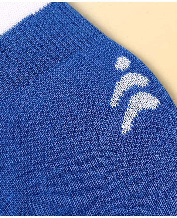 Pine Active Cotton Knit No Show Slip In Socks - Black Grey & Blue