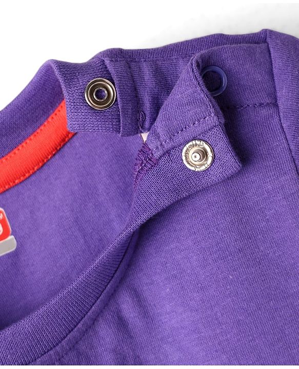 Babyhug Cotton Knit Half Sleeves T-Shirt With Skate & Animal Text Print - Purple