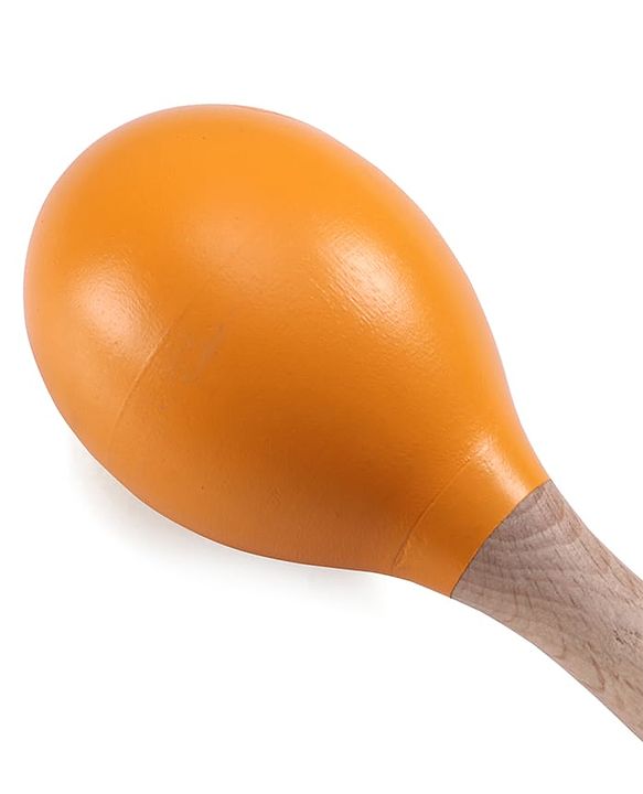 Babyhug Maracas Wooden Rattle Toy Set of 2 for Babies & Toddlers|Sensory Play|Fine Motor Skills & Brain Development|Multicolour|BIS Certified