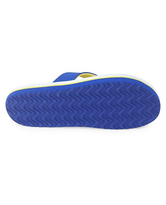 Pine Kids Slip On Flip Flops with Print -  Blue & Yellow