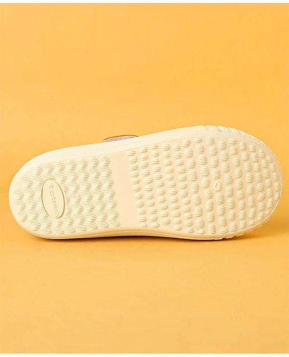 Cute Walk by Babyhug Velcro Closure Casual Shoes with Dino Embroidery - Yellow