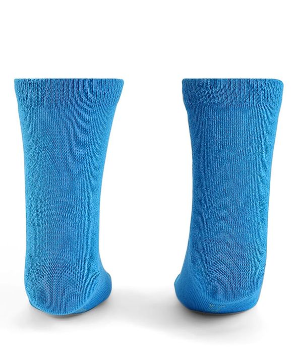 Cute Walk by Babyhug Knit Antibacterial Socks With Mickey Mouse Graphics Pack Of 3 - Blue Black & Yellow
