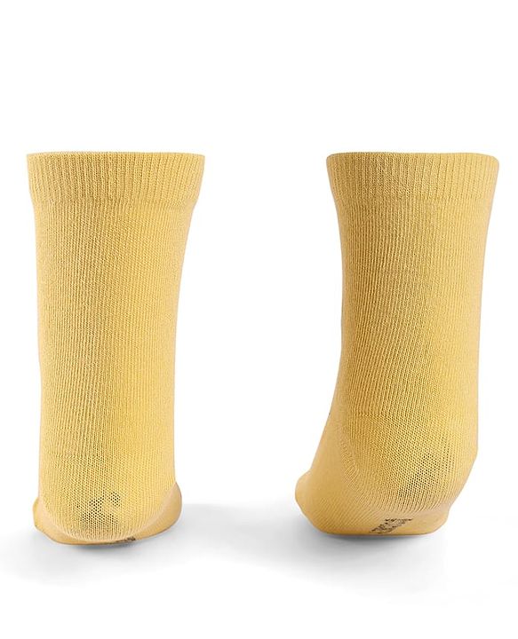 Cute Walk By Babyhug Knit Antibacterial Socks With Mickey Mouse Graphics Pack Of 3 - White & Yellow