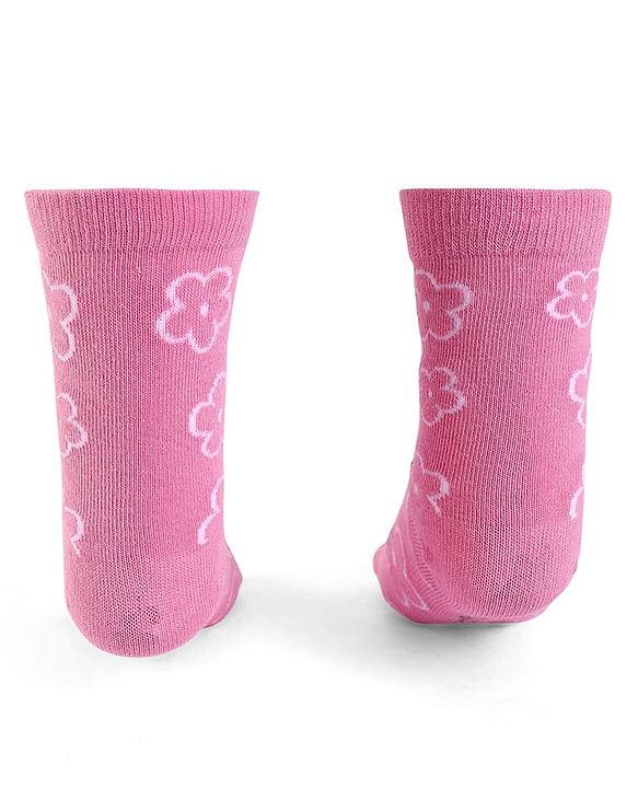 Cute Walk By Babyhug Knit Antibacterial Socks With Minnie Mouse Graphics Pack Of 3 - Yellow Pink & Blue