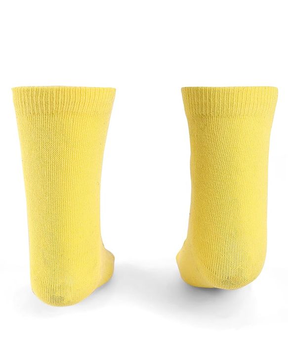 Cute Walk By Babyhug Knit Antibacterial Socks With Minnie Mouse Graphics Pack Of 3 - Yellow Pink & Blue