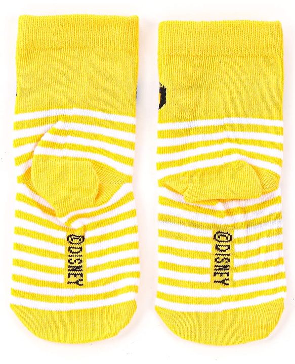 Cute Walk by Babyhug Disney Knit Ankle Length Antibacterial Socks With Lion King Graphics Pack Of 3 - Green Yellow & Blue