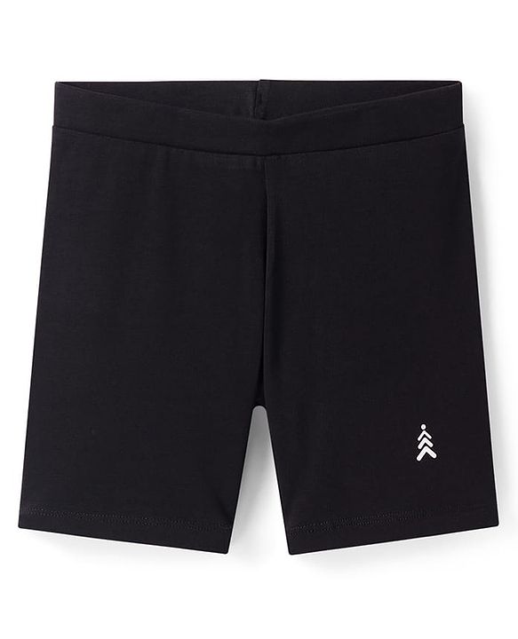 Pine Kids Cotton Lycra Knit Above Knee Length Solid Colors Cycling Shorts Pack of 3 (Color May Vary)