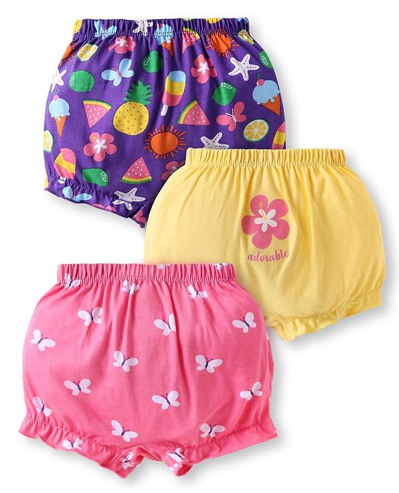 Babyhug 100% Cotton Knit Full Sleeves Rompers with Polka Dots & Floral Print Pack of 2 - Yellow & White main image 0