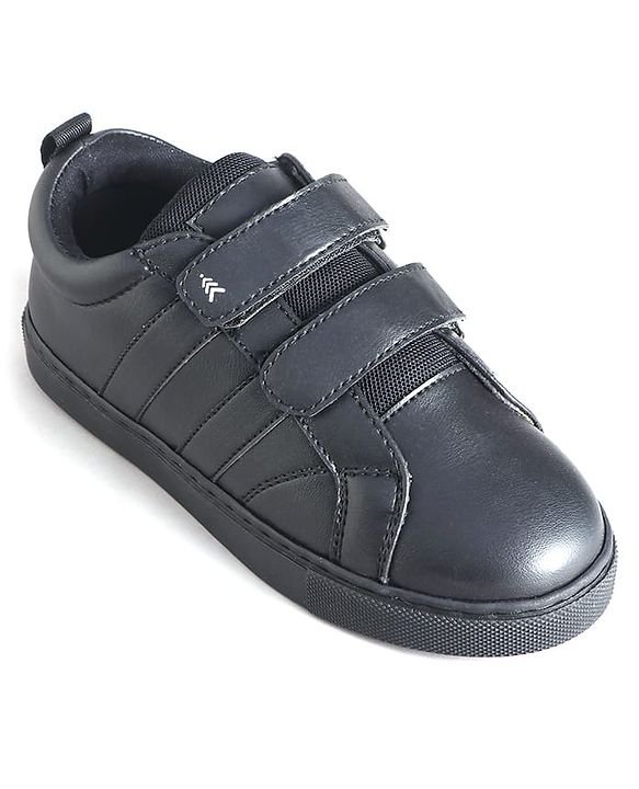 Pine Kids School Shoes With Velcro Closure - Black