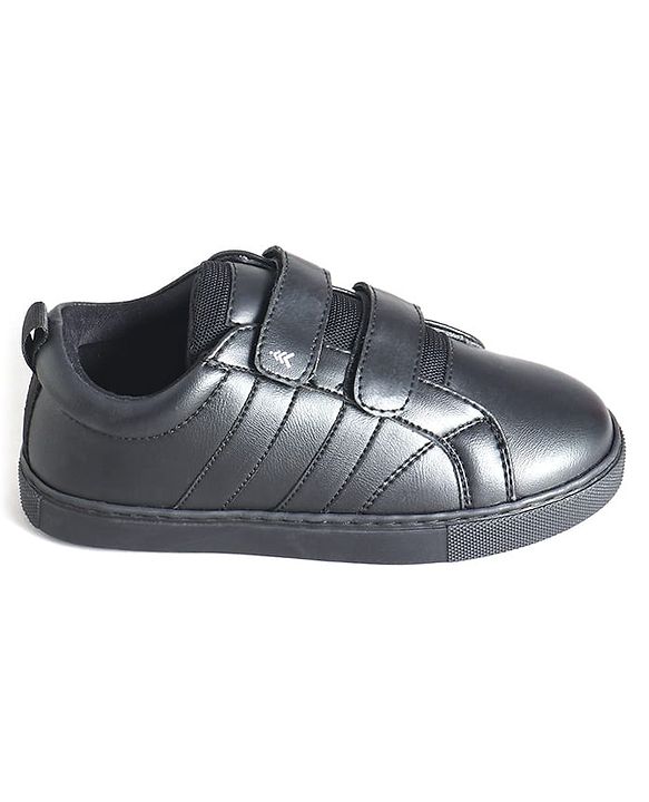 Pine Kids School Shoes With Velcro Closure - Black