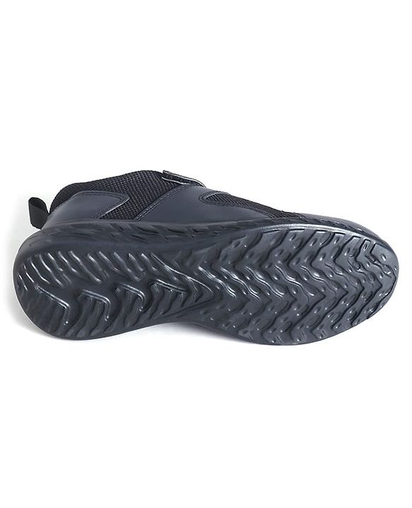 Pine Kids School Shoes with Velcro Closure - Black