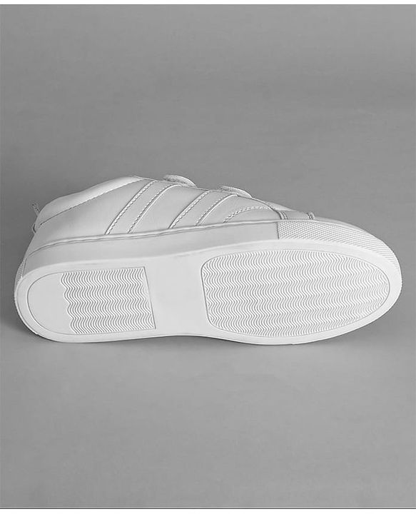 Pine Kids School Shoes with Velcro Closure - White