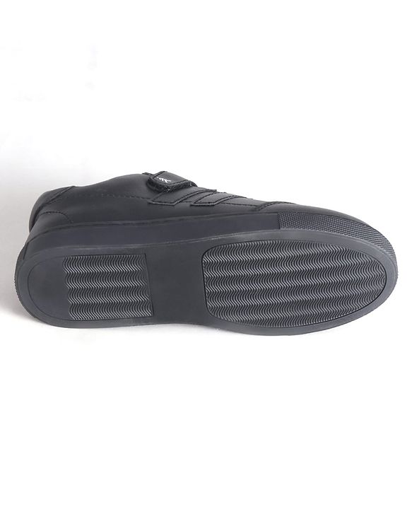 Pine Kids School Shoes with Velcro Closure - Black