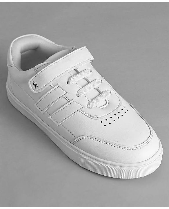 Pine Kids School Shoes with Velcro Closure - Black
