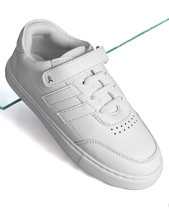 Pine Kids School Shoes with Velcro Closure - Black