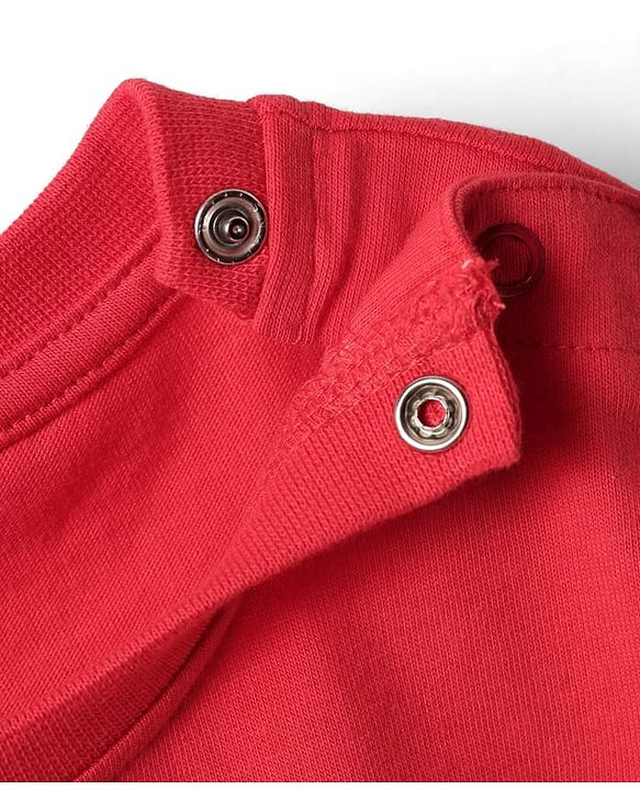 Babyhug Cotton  Knit Half Sleeves T-Shirt With Nautical Text Print - Red