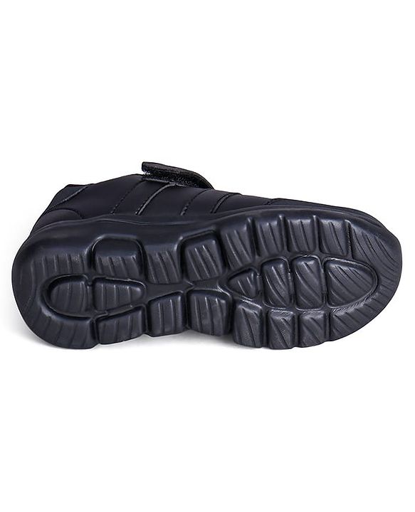 Pine Kids School Shoes with Velcro Closure - Black